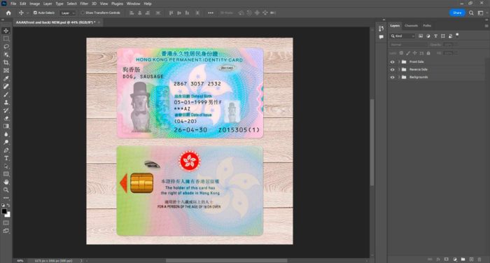 Passport Photo PSD Theme